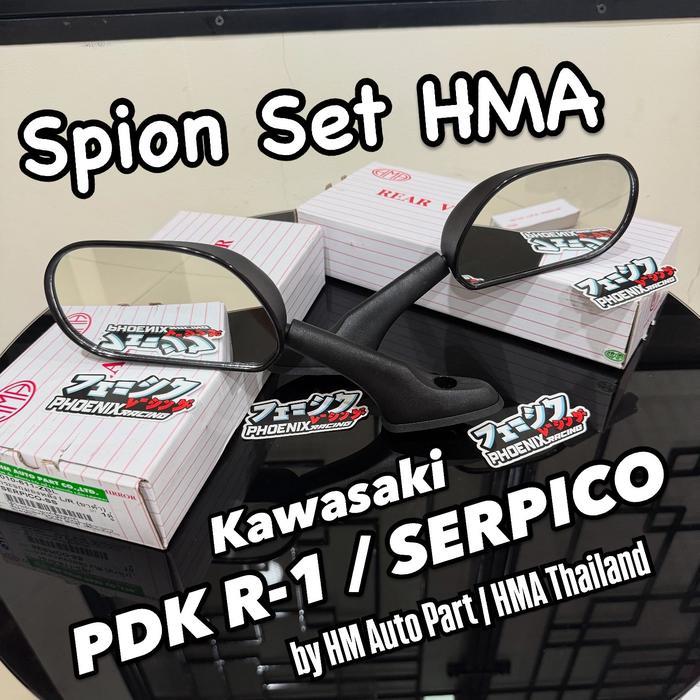 Spion Serpico Pdk R1 By Hma Thailand Rear View Mirror Assy Kawasaki Ninja Serpico / Pdk R-1 Hma