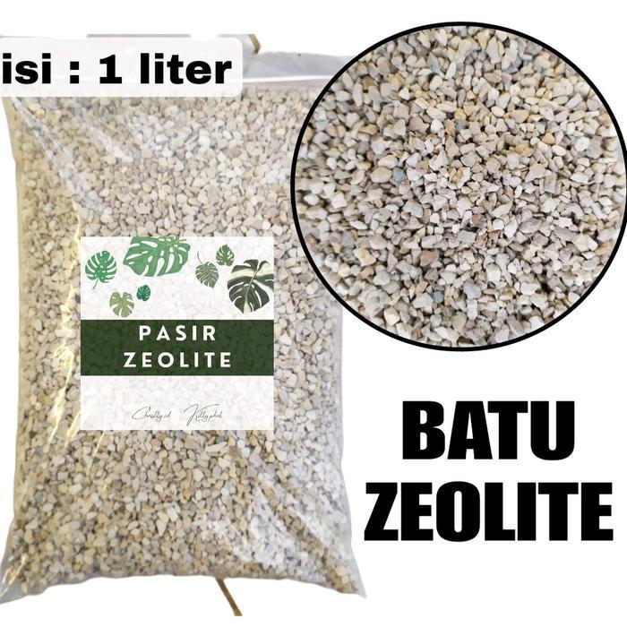 Batu Zeolite 1 liter Media Kandang Filter Air Penjernih Air Media Tanam Tanaman