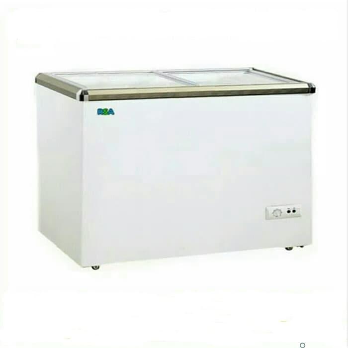 r9scin- Rsa Freezer Xs 200 Xs200 Flat Sliding Glass 171 Liter Kaca Barang Baru Dan Segel Murah