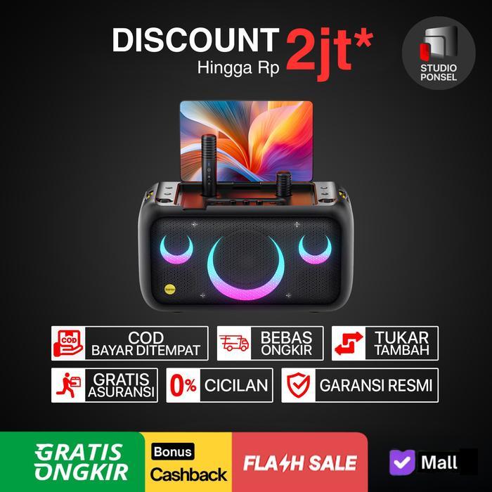 Ikarao Break X1 Premium Party Box Smart Karaoke Machine 13.3" Inch Screen With 2 Mic Speaker