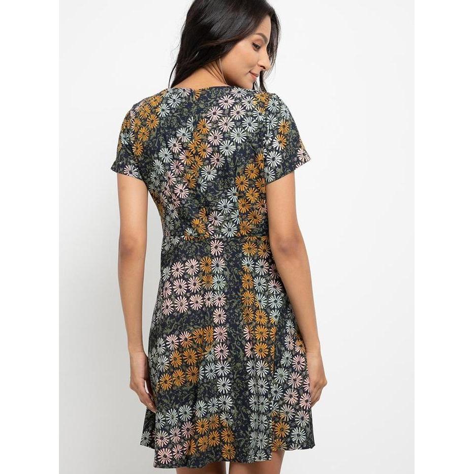 (COD) ARJUNA WEDA SACKDRESS BATIK WANITA MOTIF TRUNTUM - BAHAN SEMI SUTRA DOBBY LENGAN PENDEK