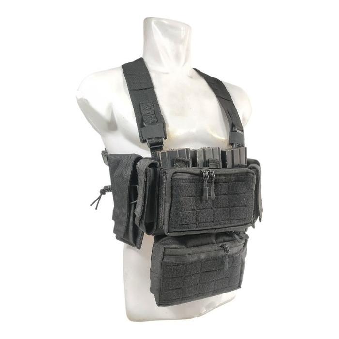 Chest Rig Tas Dada Mini Modular Tas Dada Tactical Rompi Body Vest Laser Cutting Terbaru