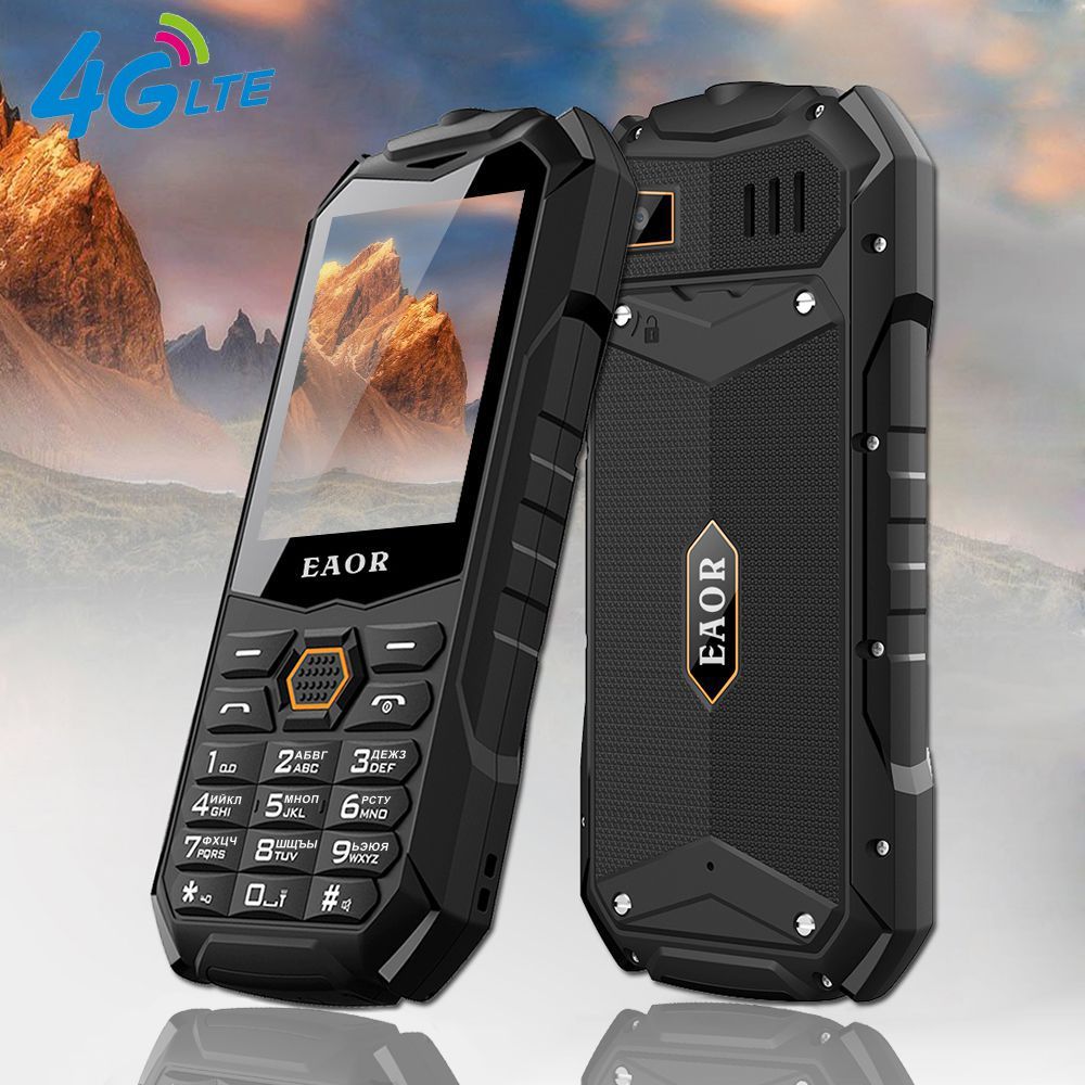 - Eaor 4G/2G Slim Rugged Phone Ip68 Real Three-Proof Feature Phone Big
