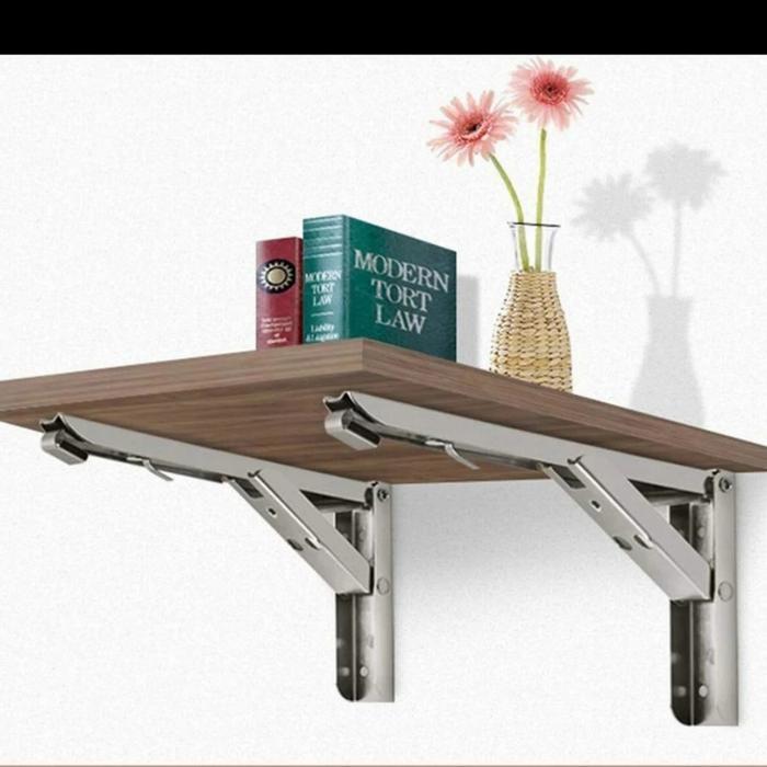VENUS ENGSEL FOLDING BRACKET DINDING RAK PAPAN MEJA LIPAT GANTUNG