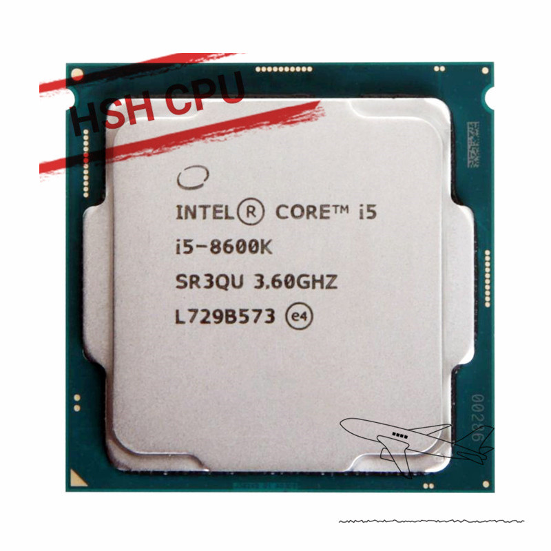 Intel Core I5-8600K I5 8600K 3.6 Ghz Six-Core Six-Thread Cpu