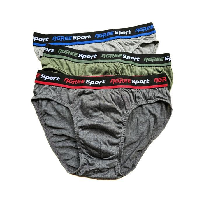 mguf- Cd Pria Dewasa Agree Sport 2311 Celana Dalam Cowok Bahan Katun Lembut Karet Boxer