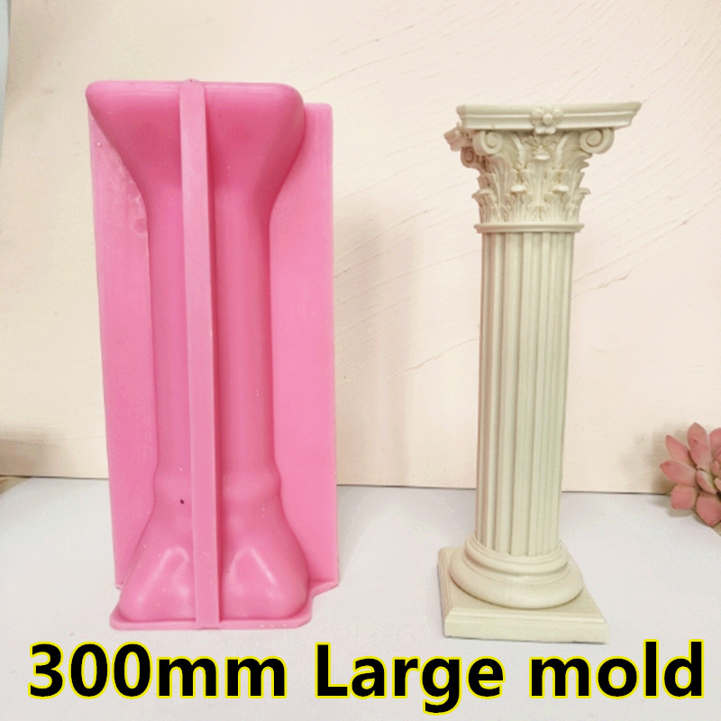 30Cm Large Roman Column Candle Silicone Mold Roman Column Gypsum
