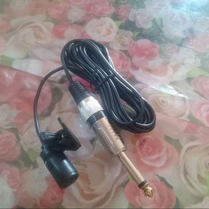 MAHAL BAGUS MIC JEPIT COLOKAN 6.5MM CLIP ON MICROPHONE MIKROFON HEADSET LAVALIER CONDENSER KONDENSER