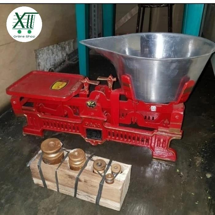 Timbangan RAJA /DUDUK BATU/KODOK/BESI + 1 Set ANAK BATU RAJA