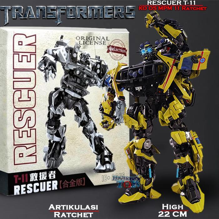 SALE ACTION FIGURE ROBOT TRANSFORMERS MP11 T-11 RATCHET MOBIL HAMMER H2 LED READYY