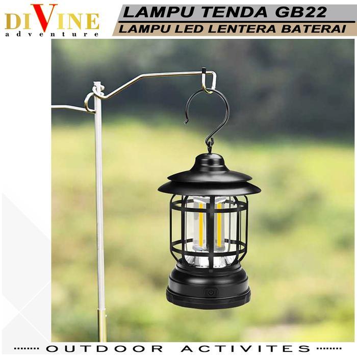 Lampu Tenda Camping Gb22 Type Baterai Lampu Tenda Led Cob Lampu Emergency Gb-22 Baterai Aa