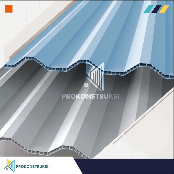 IDXXX- Alderon R830 (Natural/Transparan) Atap Upvc 10Mm Garansi Resmi 10 Thn