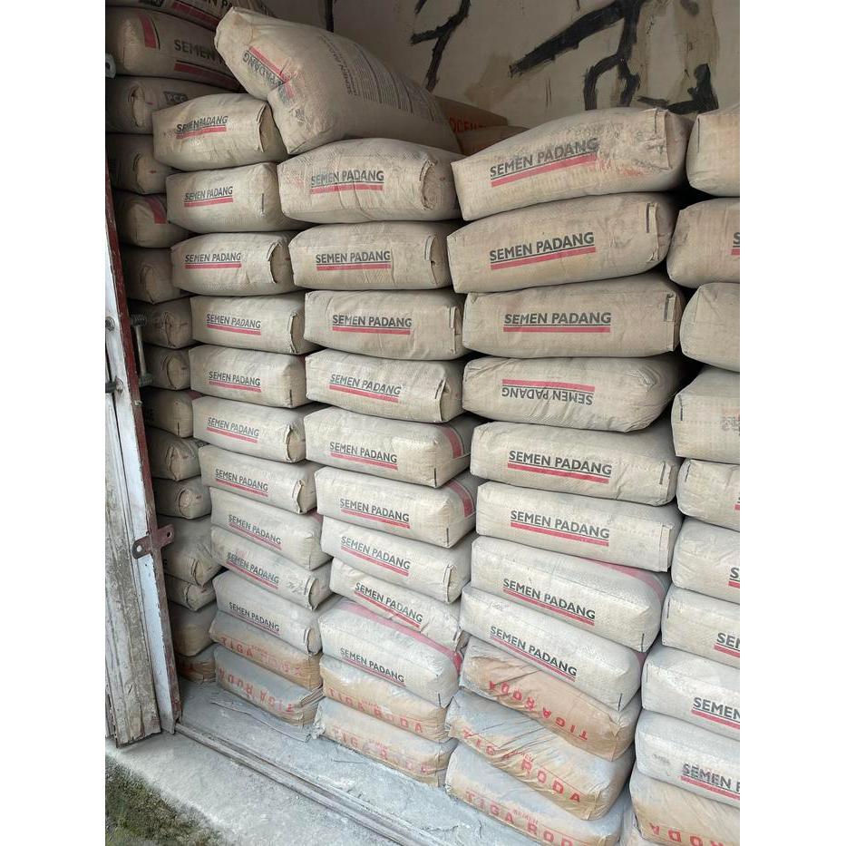 IDXXX- Semen Tiga Roda 50 Kg 1 Zak Per Pesan Gosend Grab Area Bandung