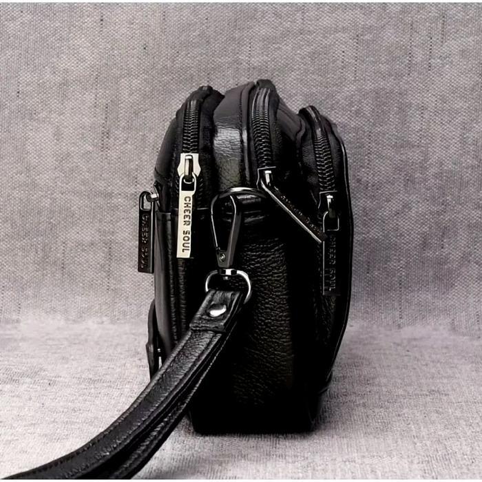 Jual Clutch handbag kulit pria tas tangan kulit asli branded