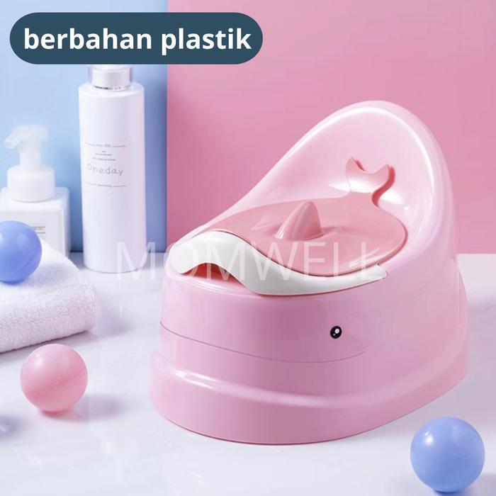 Momwell Toilet Training Anak Wc Duduk Pispot Anak Duduk Toilet Trainer Kursi Toilet Anak