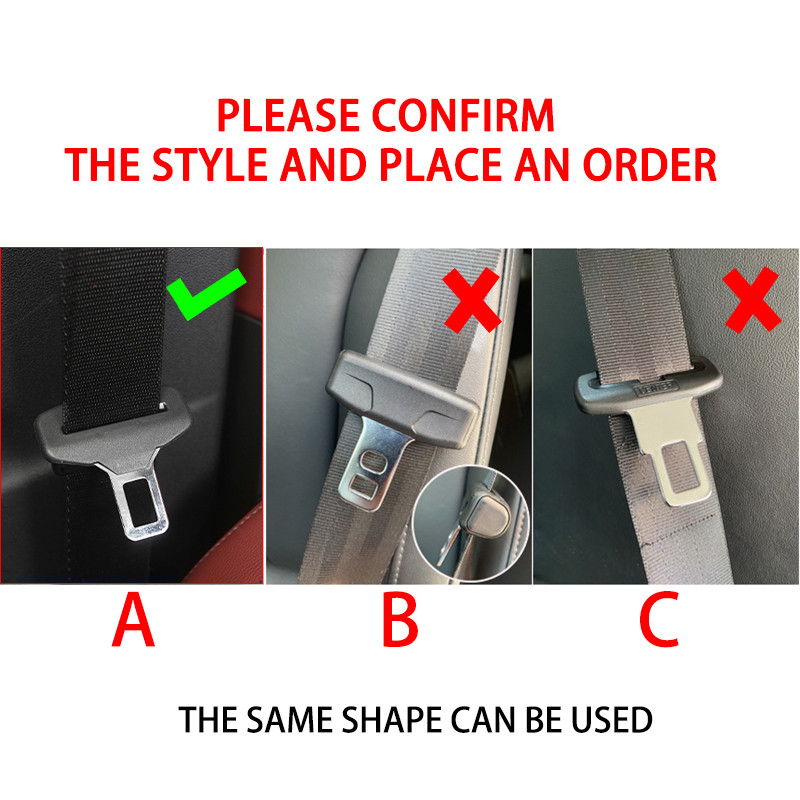 - 10Pcs Car Seat Belt Protector Cover Adjustment Anti-Scratch Clip For Benz W124 W203 W204 W447