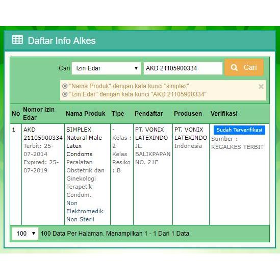 11wa- Kondom Simplex Standard Green - Isi 12