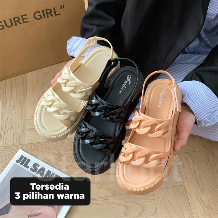 TERMURAH Starlight Sepatu Sandal Wanita Terbaru Sandal Jelly tali Kekinian Sandal Casual Tali Slip