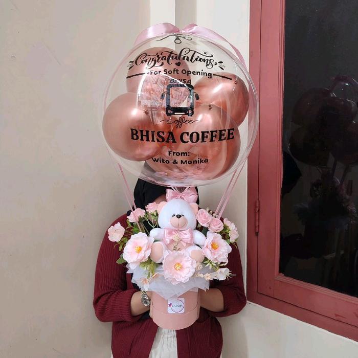 Buket Balon Bunga Boneka Kado Spesial Gift Buket Balon
