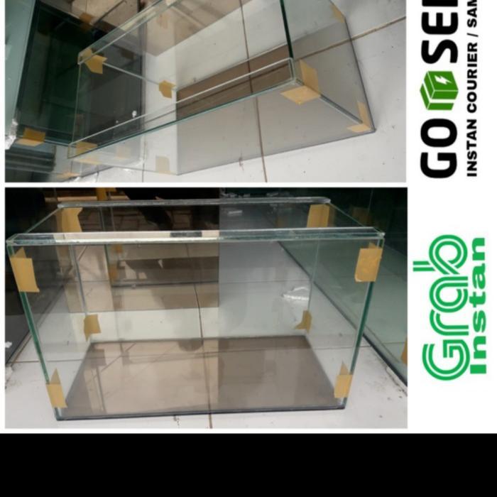 Grab Gojek Aquarium Kaca 50x20x30 Full 5 mm