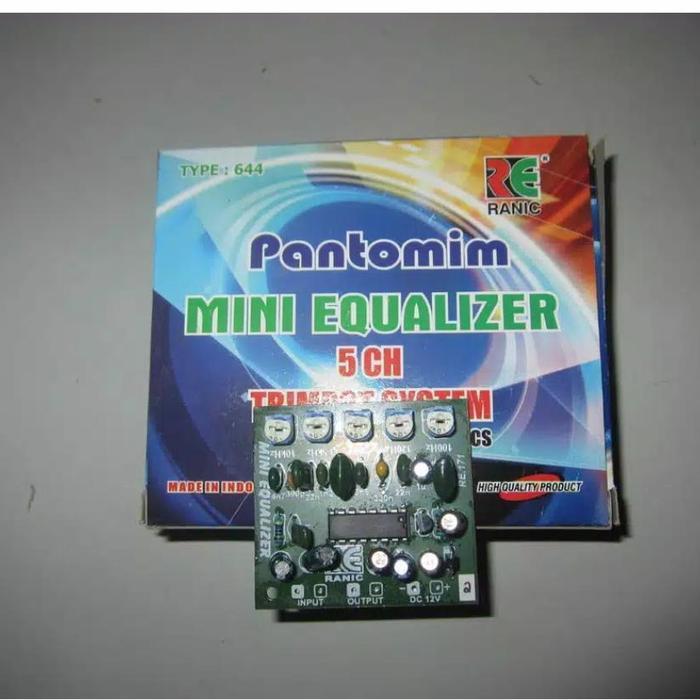 NEWTRIC- Kit Audio Equalizer Mini 5 Channel Mono Type 644 Potensio Trimpot Raki