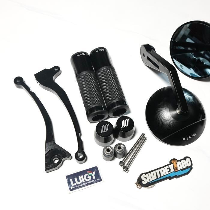 Paket Komplit Handgrip Luigy Black