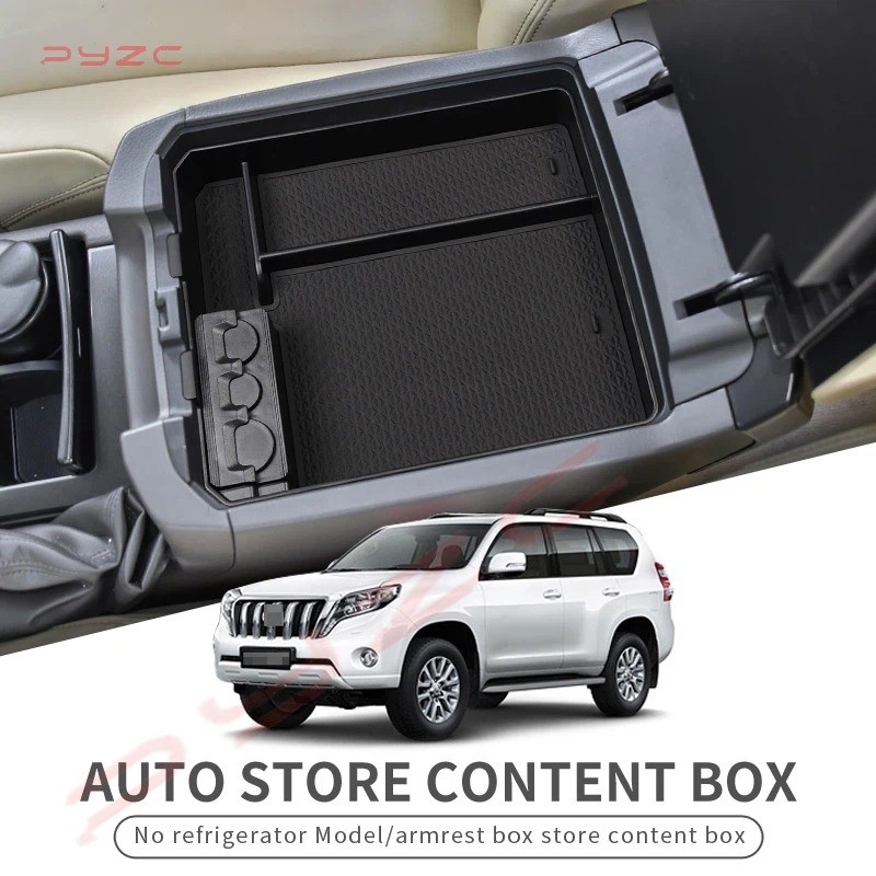 For Toyota 10-19 Prado Prado Car Armrest Box Storage Coin Center Console Armrest Box Storage Box