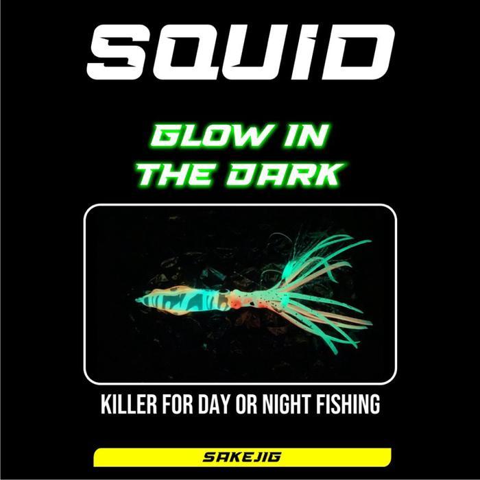 Promo Metal Jig By Sakejig Squid 20 - 250 Gr + Double Assist Hook Anti Karat Umpan Pancing Full Gid