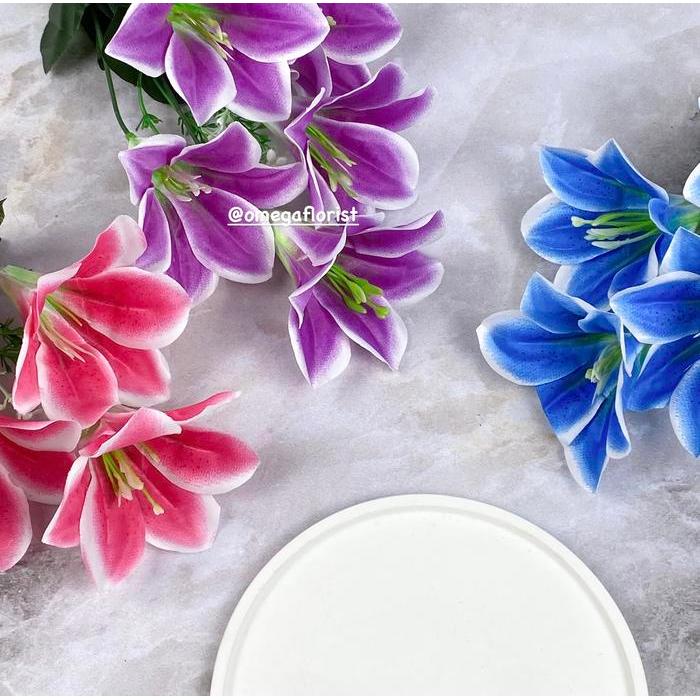 Bunga Lily CasaBlanca X5 Artificial / Bunga Hias / COD