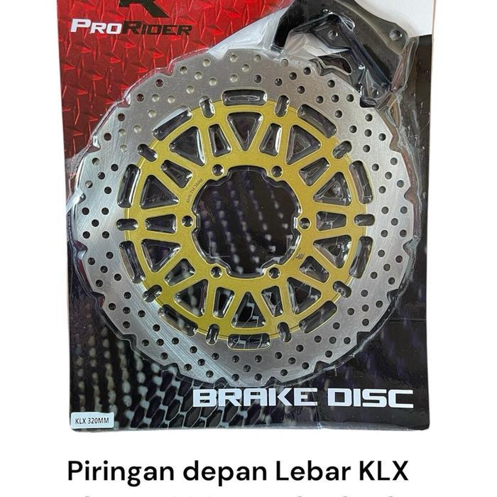 DISK PIRINGAN CAKRAM DEPAN KLX 150 UKURAN BESAR 320 PNP PLUS BREKET / CAKRAM DEPAN KLX 150 SUPERMOTO