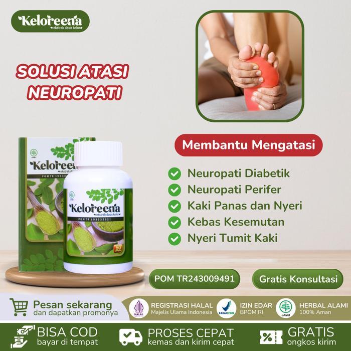 MORNINGGILR- Keloreena Obat Neuropati Diabetik, Neuropati Saraf Perifer, Nyeri Kaki, Kaki Panas,