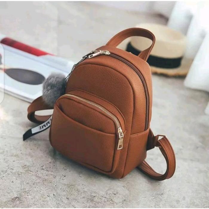 Tas Ransel Wanita Korea Terbaru - Model Backpack Kulit Sekolah