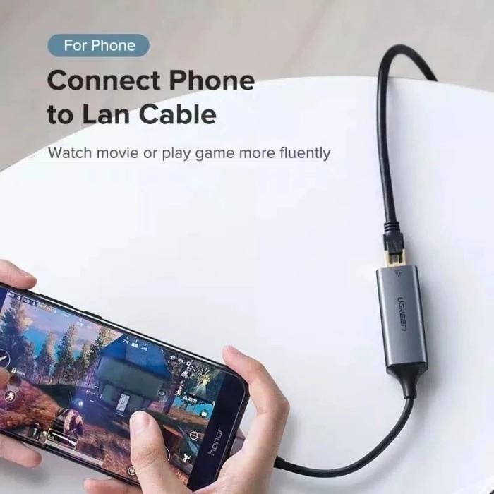 Ethernet Adapter USB Type-C To Lan RJ45 Modem Internet 100Mbps - 1000Mbps For Laptop iPad Air Pro