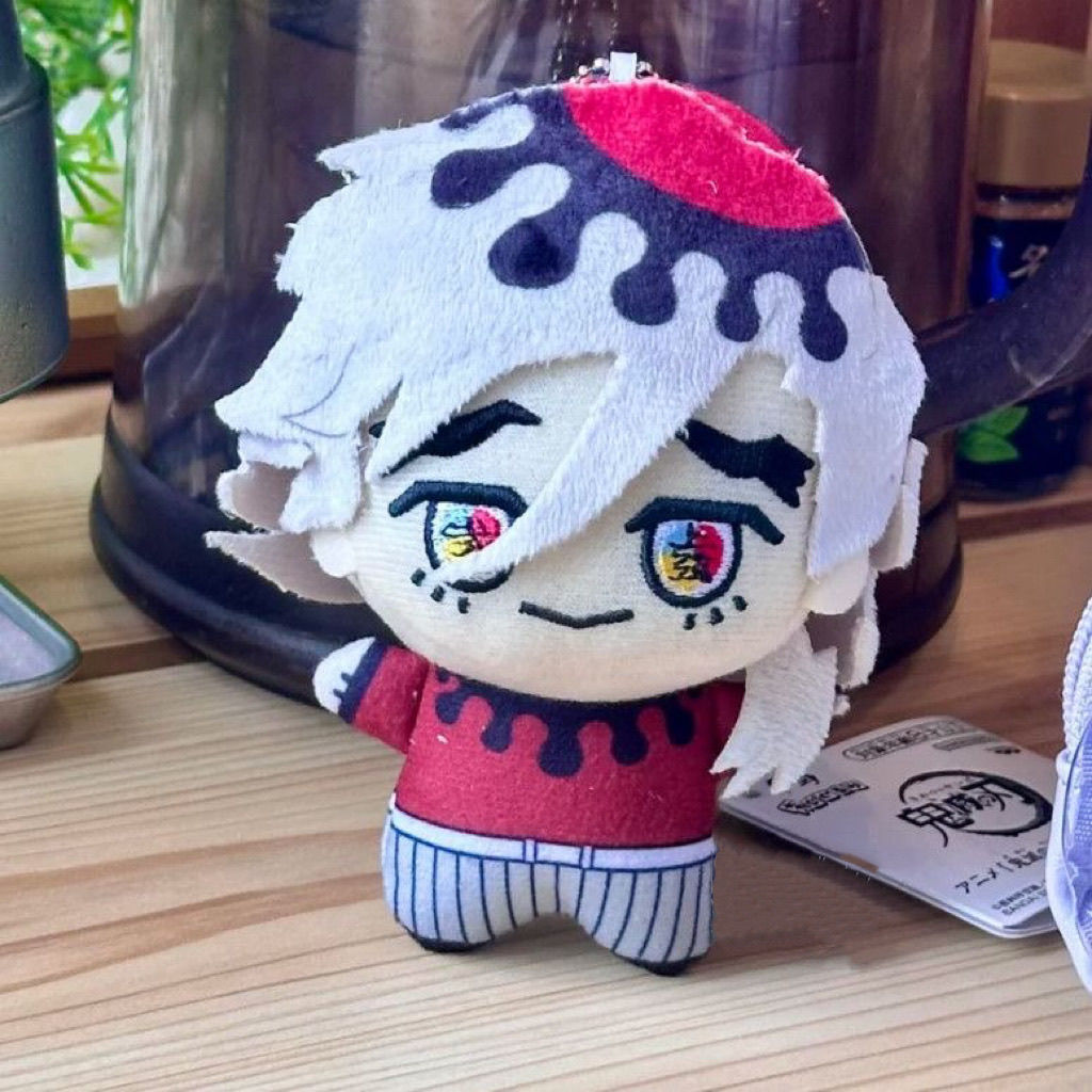 10cm Anime Demon Slayer Kimetsu no Yaiba Douma Plush Doll Pendant Cartoon Cosplay Stuffed Toy