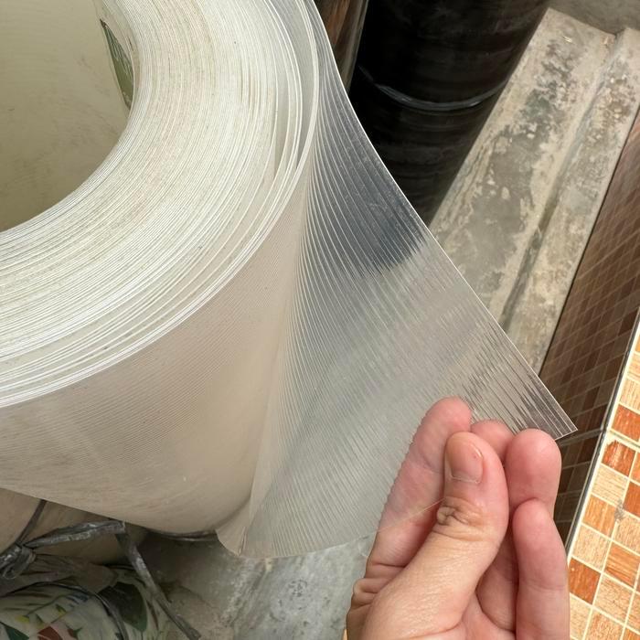 o8ap- Plat Fiber Hitam Garis/ Plat Fiber Pagar/ Penutup Pagar/ Plat Fiber