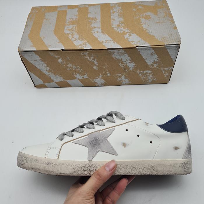 Golden Goose Superstar Ggdb Suede Star With Blue Heel [Hypeware]