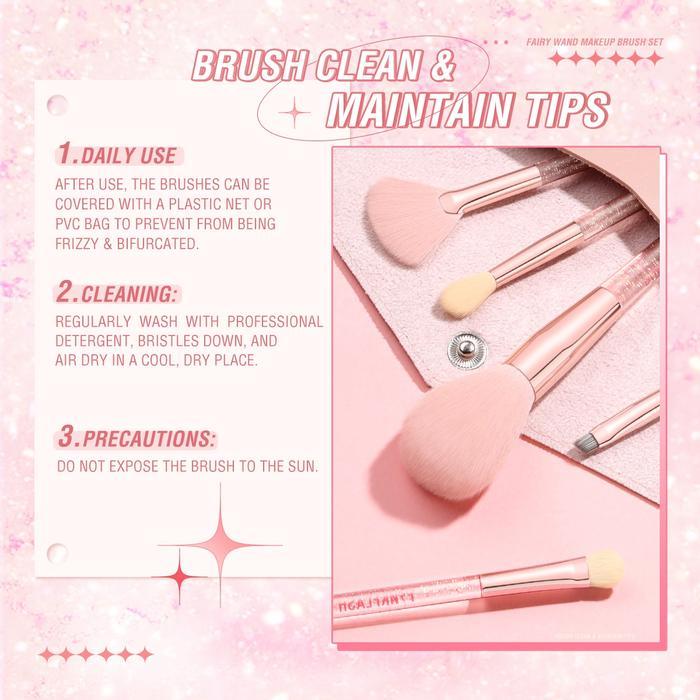 snvk- [Official] Pinkflash Fairy Wand Makeup Brush Beauty Brush Makeup Tool Multi Guna