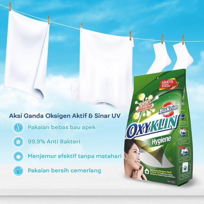 l9to- Sabun Detergent Bubuk Bukrim Oxyklin Hygiene 700Gr + Gratis Piring Keramik