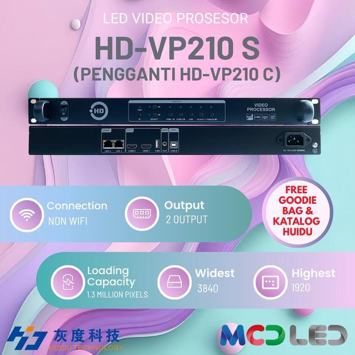 Huidu Hd Vp210S Pengganti Hd Vp210C Sending Card Led Video Processor U-Disk Video Play