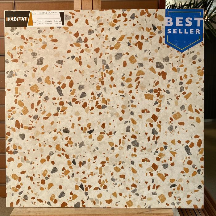 aiw25l- Habitat Trazzo Sunkist 50X50 Keramik Motif Teraso Warna Milan