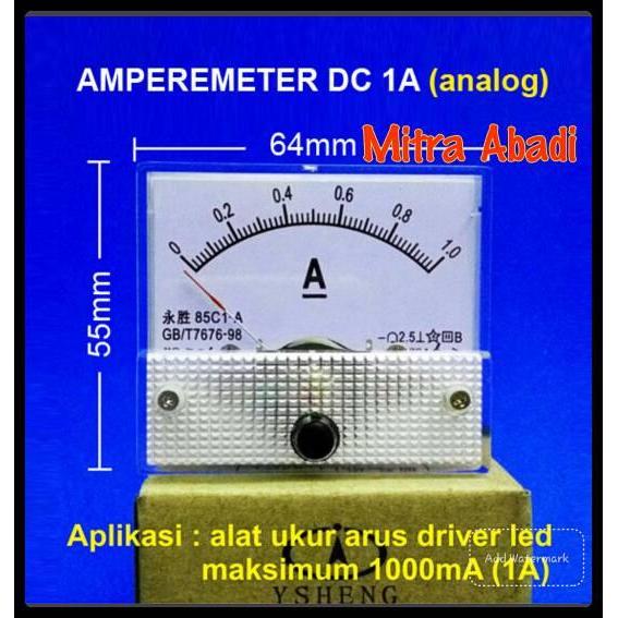 dmx7u- Amperemeter Analog Dc 1A/1000 Ma
