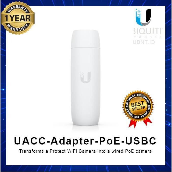 UBIQUITI UACC-ADAPTER-POE-USBC ADAPTOR POE TO USB TYPE C ADAPTER PROTECT WIFI CAMERA T