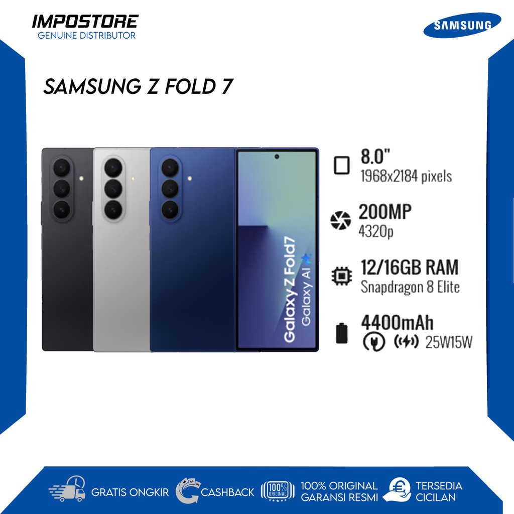 SAMSUNG Z FOLD 7 - 12/256 GB - SNAPDRAGON 8 ELITE