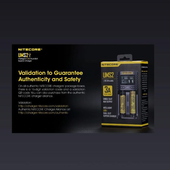 Nitecore Ums2 Intelligent Usb 2 Slot Superb Charger