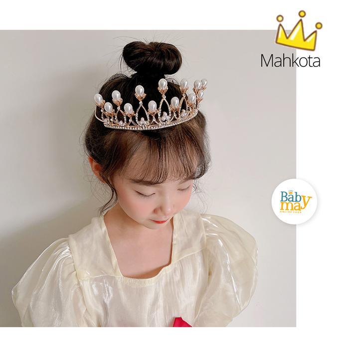897p- [ Babymay ] Mahkota Premium Anak Perempuan Princess Hijab Ulang Tahun Karnaval /