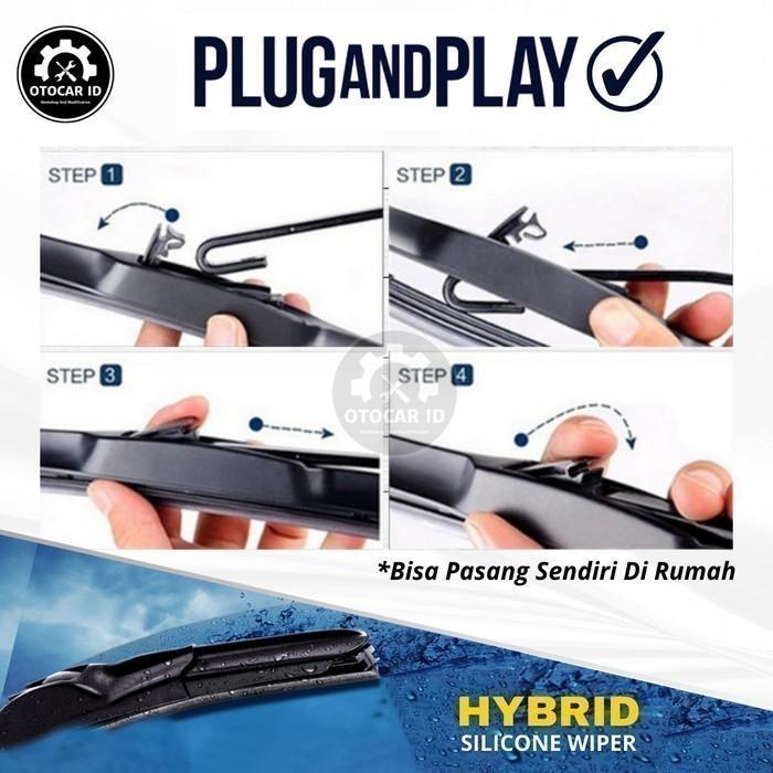 Populer Wifer Hybrid Suzuki Carry Futura Karet Wiper Frameless Kaca Mobil Terlaris