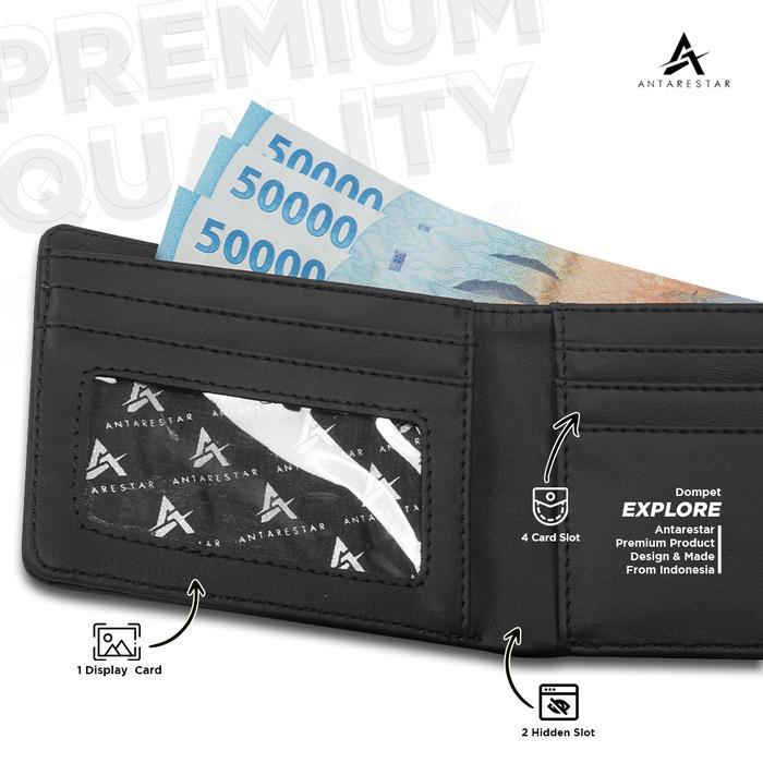 Eiger Adventurre Store - Dompet Kulit Pria Kartu Uang Lipat New Xplore Series Cowok Dxp