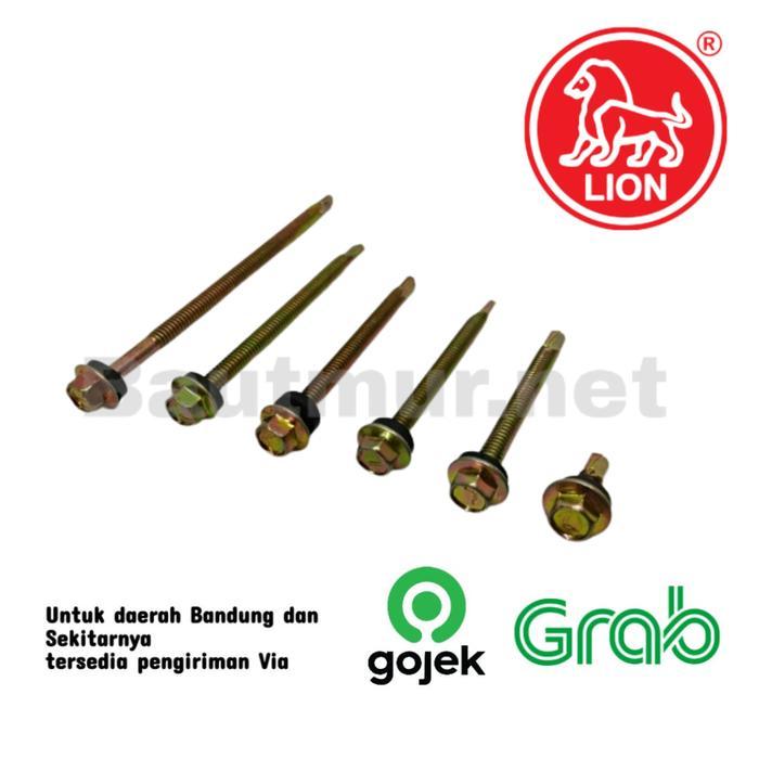 WTFT- Baut Sekrup Roofing 12 X 20 - Ruping 2Cm 100 Pcs