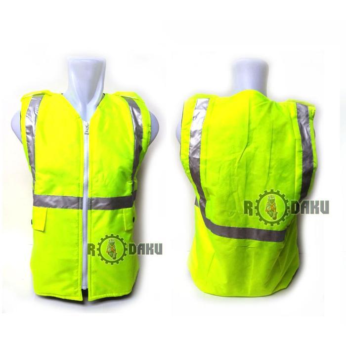 ORIGINAL Rompi Safety Touring Turing Lapangan Proyek List Scotlite Motor Warna Hijau READY STOCK