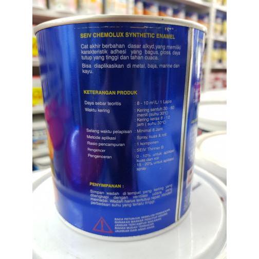 Cat Kayu Besi Seiv Chemolux Hitam Doff / Black Doff 1 Kg